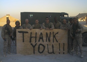 thank you from troops