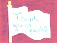 Thank you card from New Hope Middle School