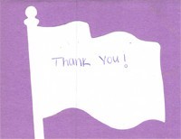 Thank you card from New Hope Middle School