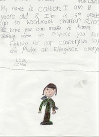 Woodmont Charter School Third Graders Letters to American Soldiers