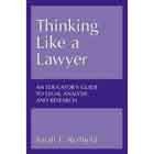 Cover of Thinking Like a Lawyer by Sarah E. Redfield