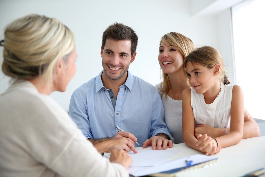 parents meeting with school admin