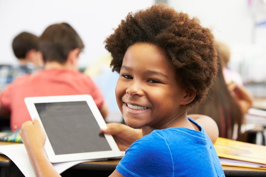 girl student in class