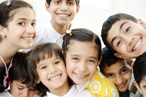 Group of school children 