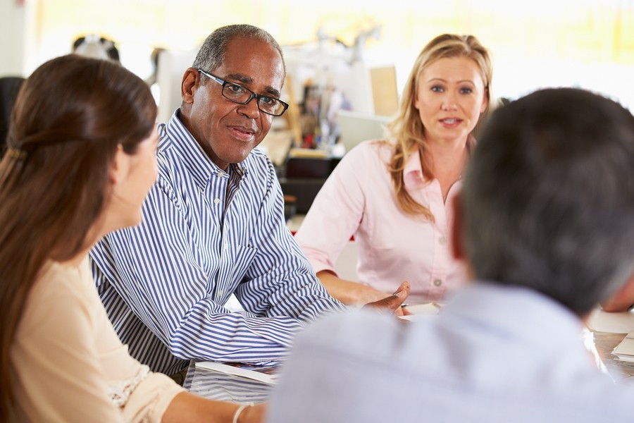 image of team meeting