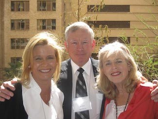 Susan Bruce with Pete and Pam Wright 