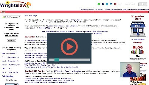 Wrightslaw Provides Answers to Your Questions Video