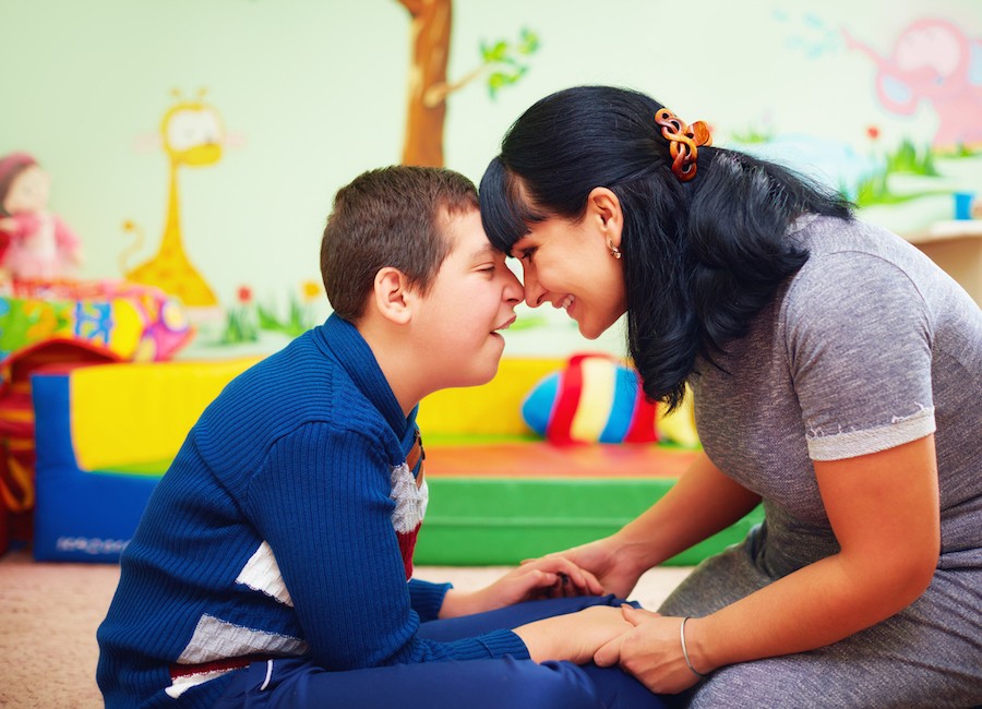 image of boy in class