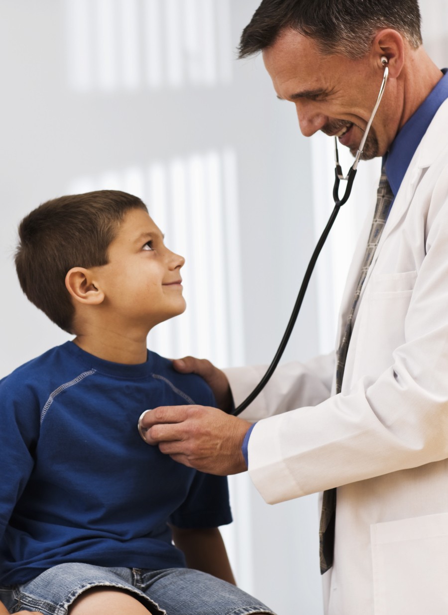 image of boy with doctor