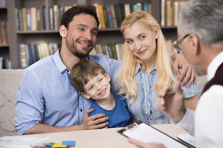 image of child using an inhaler