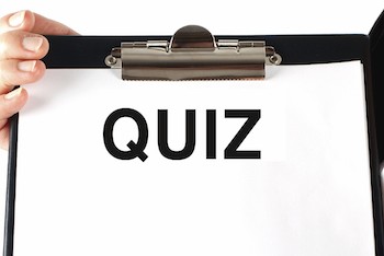 picture of a page called Quiz