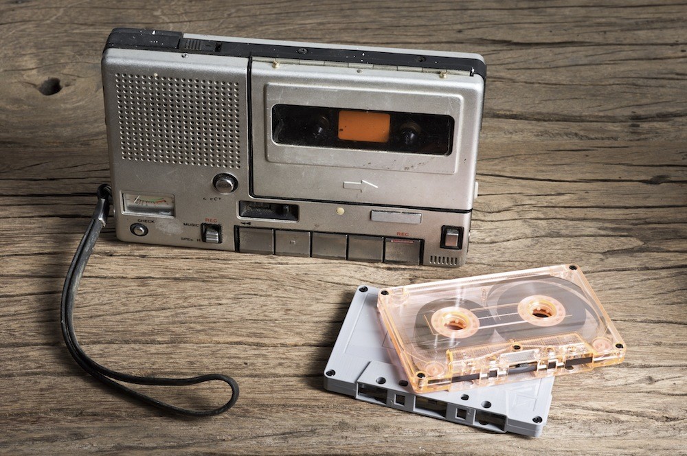 audio cassette tape recorder