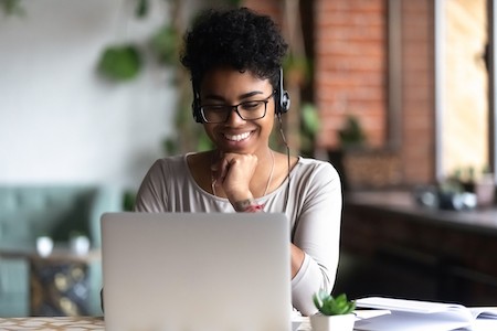 smiling woman during Wrightslaw training