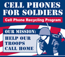 Recycling envelopes for Cell Phones for Soldiers