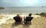 Pete & Pam on the beach at home