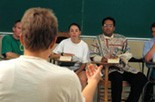 parents sitting in a circle