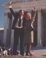 Pete Wright & Shannon Carter in front of U.S. Supreme Court