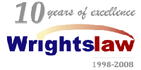 Wrightslaw 10th Year Logo