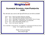 Summer School for Parents Certificate