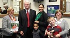 Congressman Miller with families of abused children