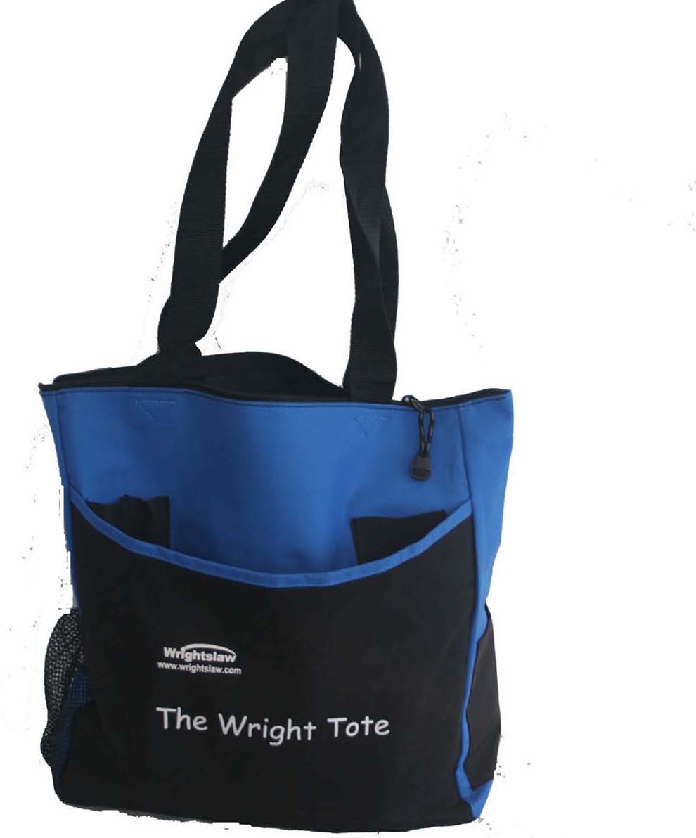 Wrightslaw Tote with books
